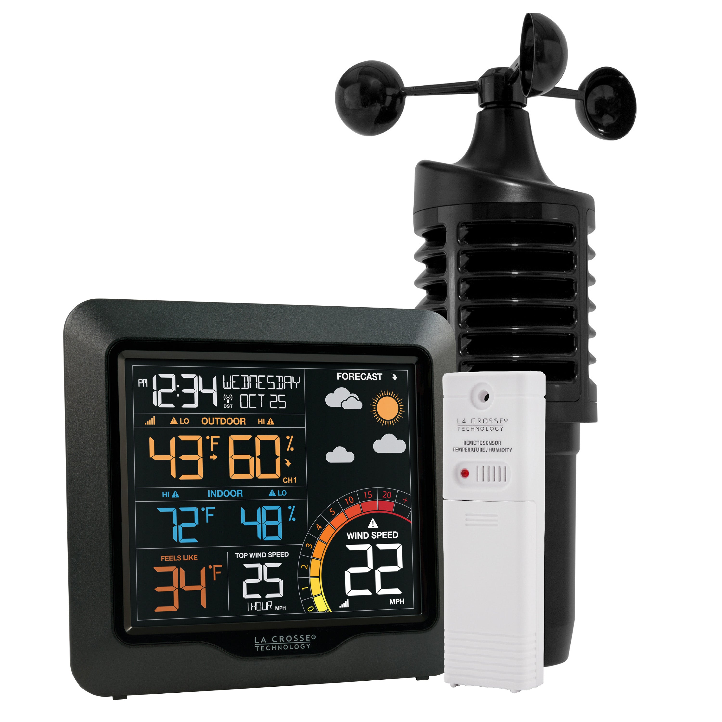 3271417V3 Color Wind Speed Weather Station La Crosse Technology