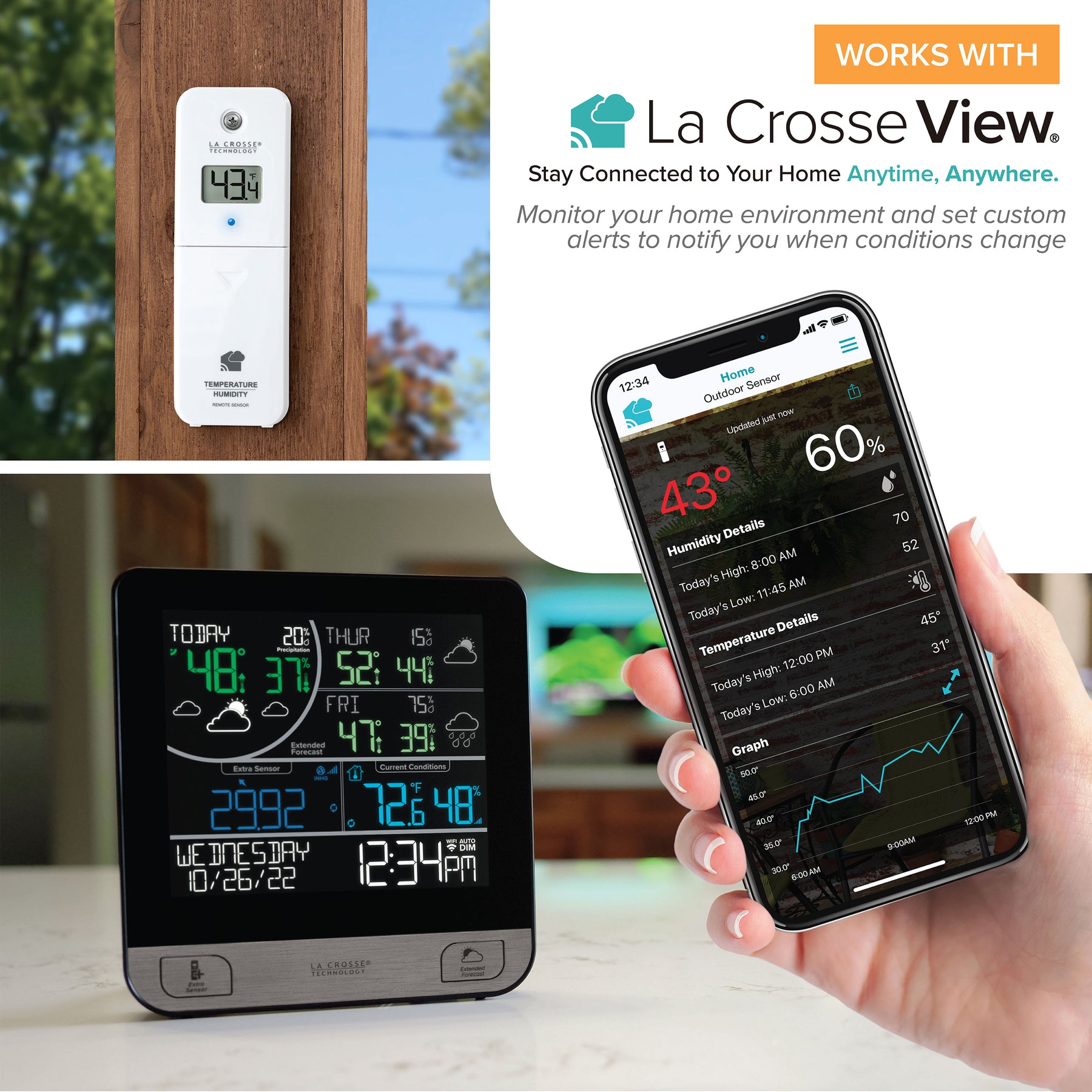 La Crosse Technology 4.02'' Wireless Weather Station