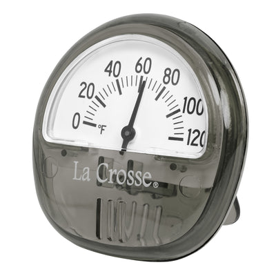 104-106G Mini Temperature Gauge - Gray - Left View