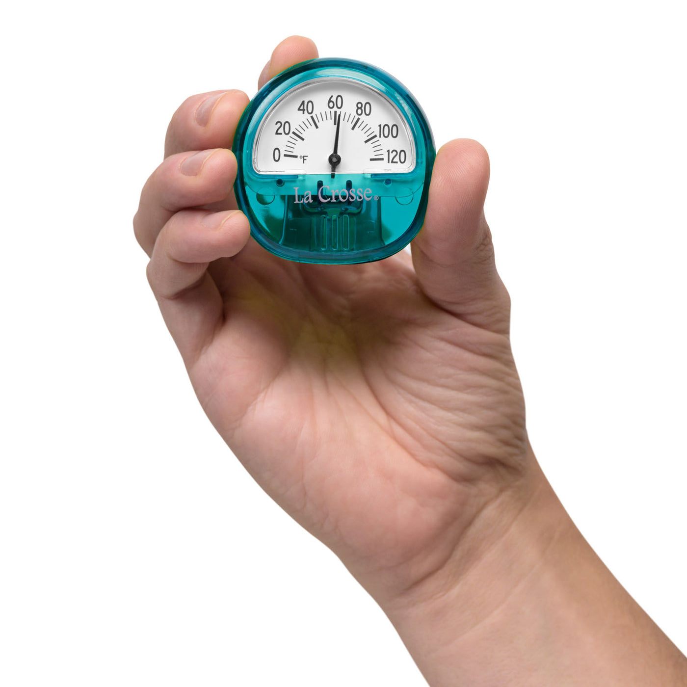 104-106T Mini Temperature Gauge - Teal - scale
