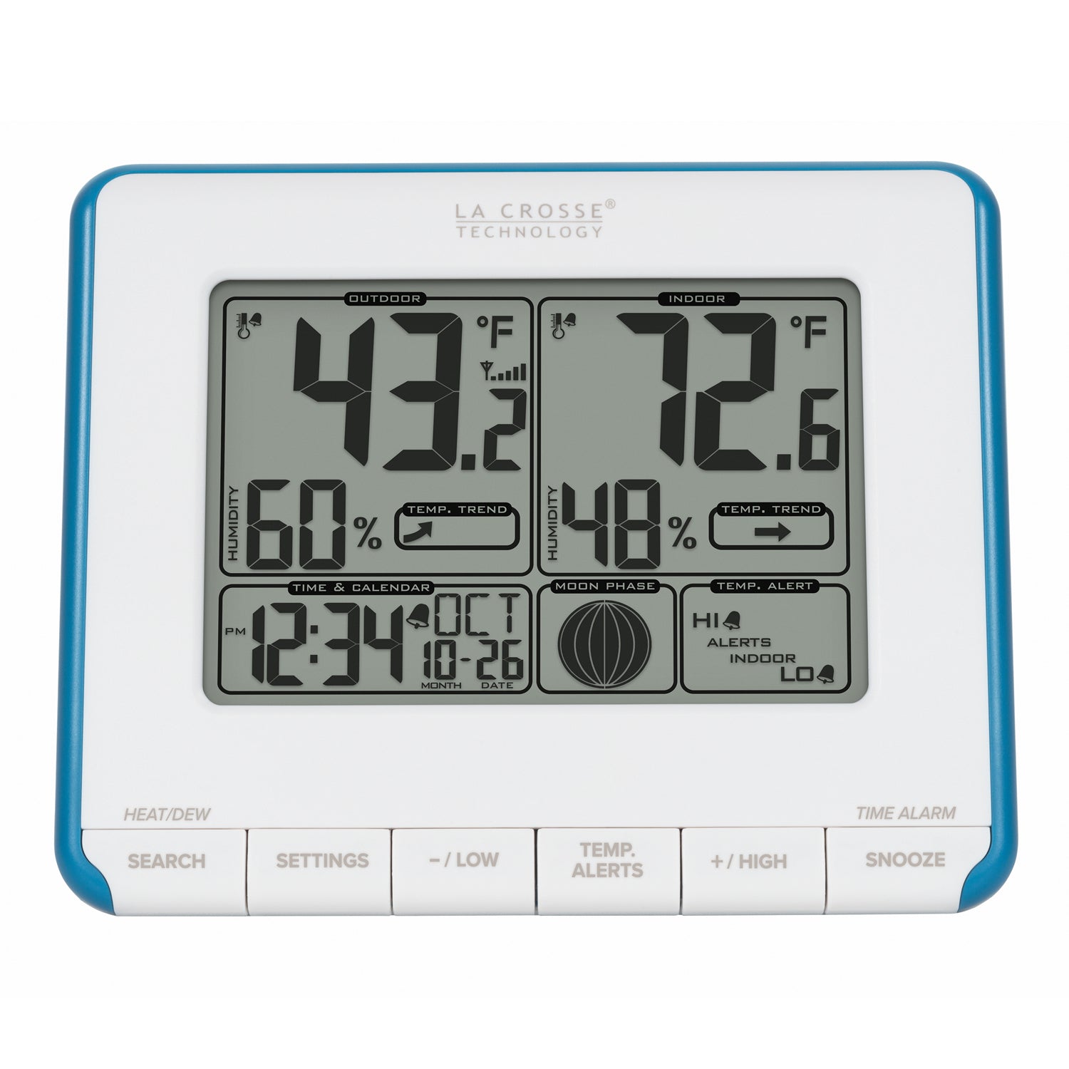 Digital LCD Weather Station Folding Temperature Travel Thermometer  Hygrometer