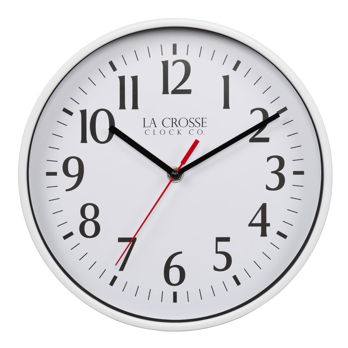 404-3025W 10-inch Basics Analog Wall Clock – White
