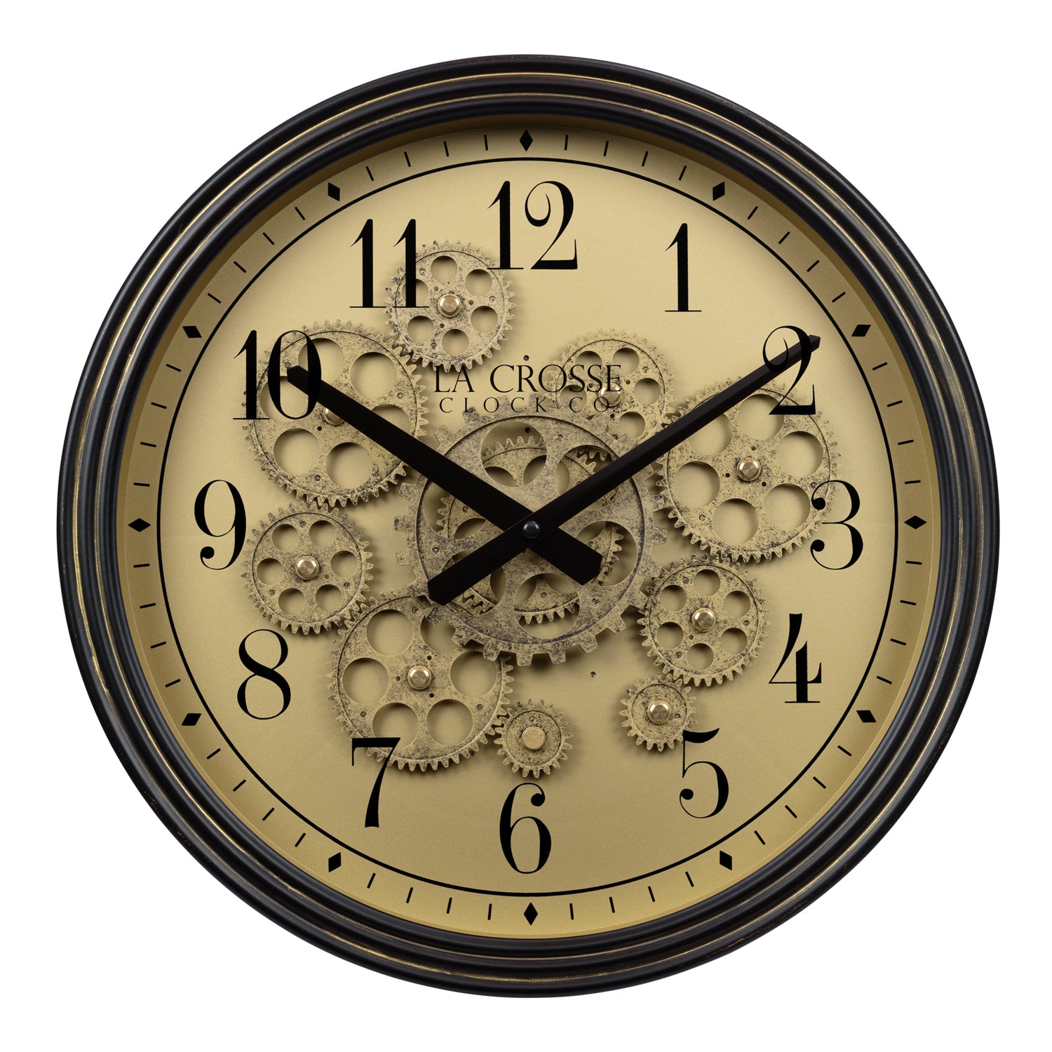 La Crosse Clock 404-3015 15 inch Indoor/Outdoor Wall Clock Brown