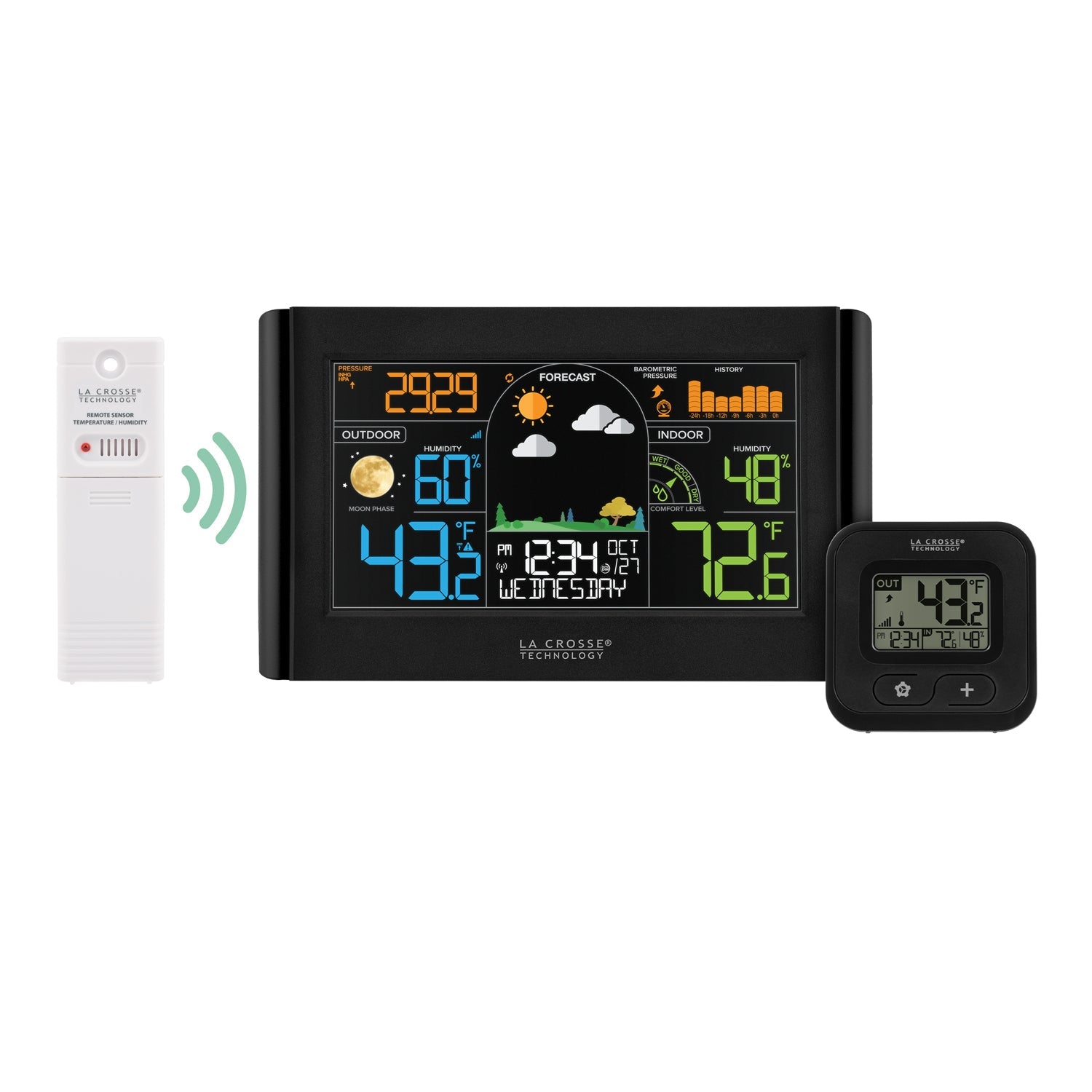 La Crosse Technology 308-1711BL Wireless Weather Station & Fiji AAA 40 PK 