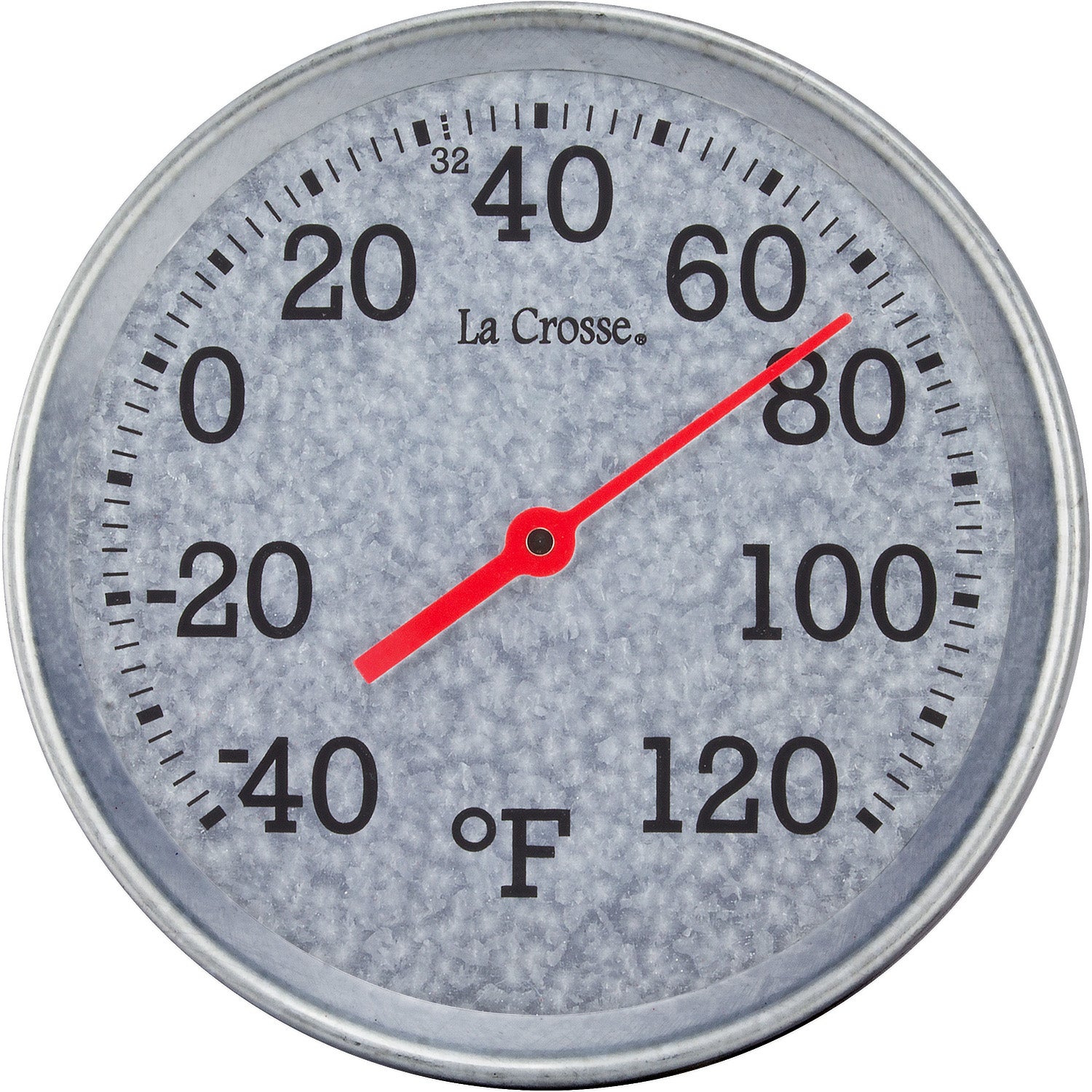 La Crosse 204-1550 19.50 inch Galvanized Metal Thermometer