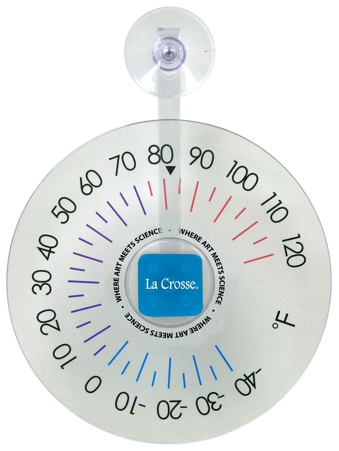 La Crosse 8-Inch Beehive Floating Dial Thermometer - Grey