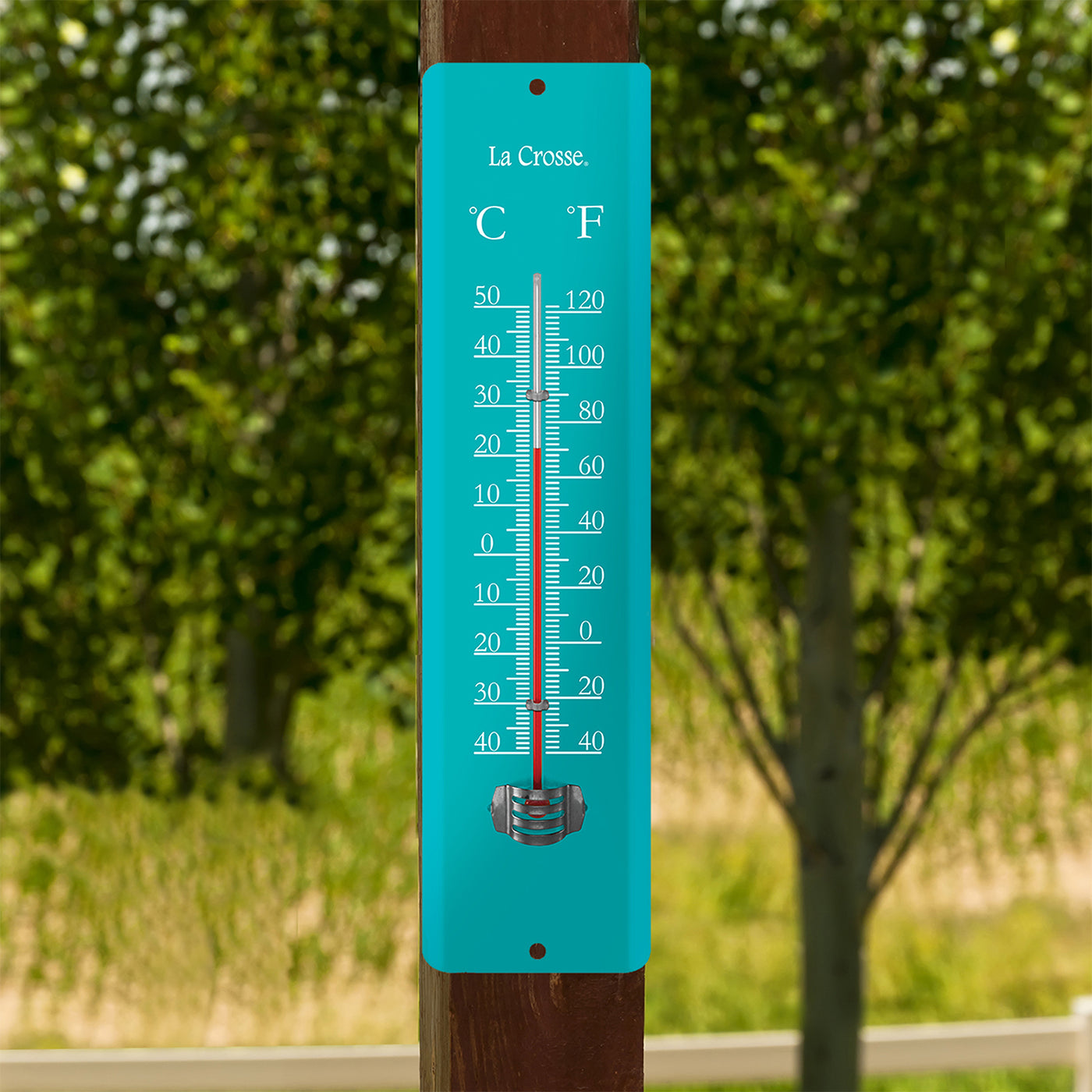 La Crosse 204-1550 19.50 inch Galvanized Metal Thermometer