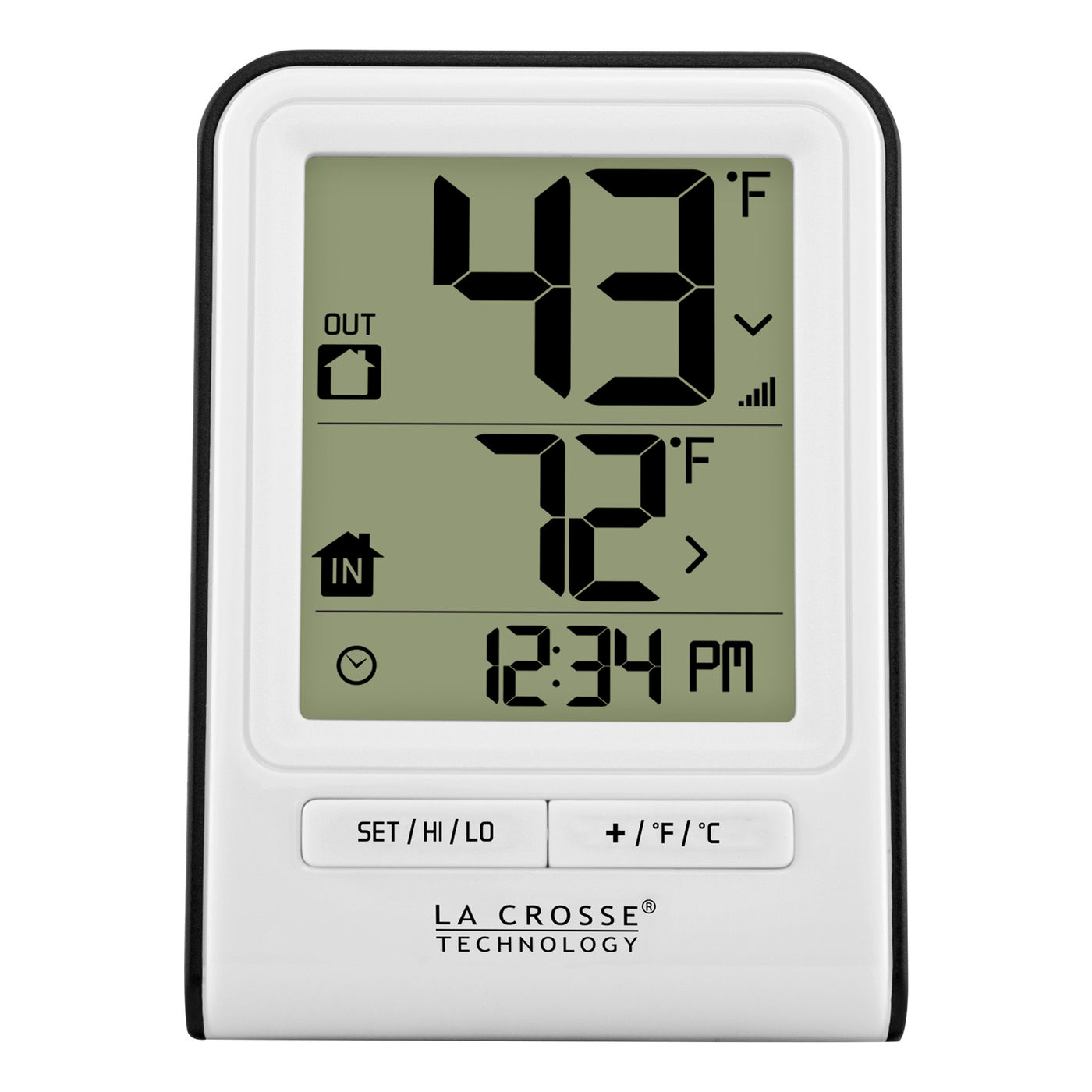 La Crosse Technology Analog Thermometer Plastic White 6.5 in.