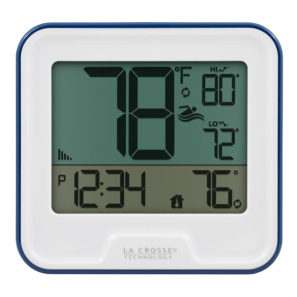 La Crosse Technology 331-09667-INT Wireless Pool Thermometer with Indoor LCD Display