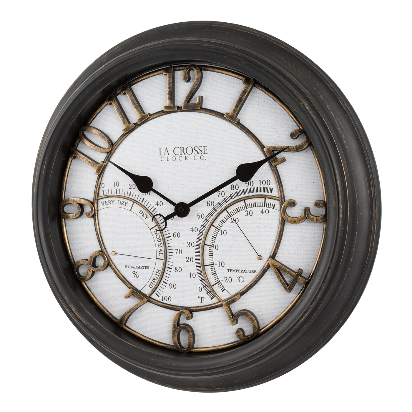 404-4450 19.7-inch Indoor/Outdoor Analog Wall Clock – La Crosse