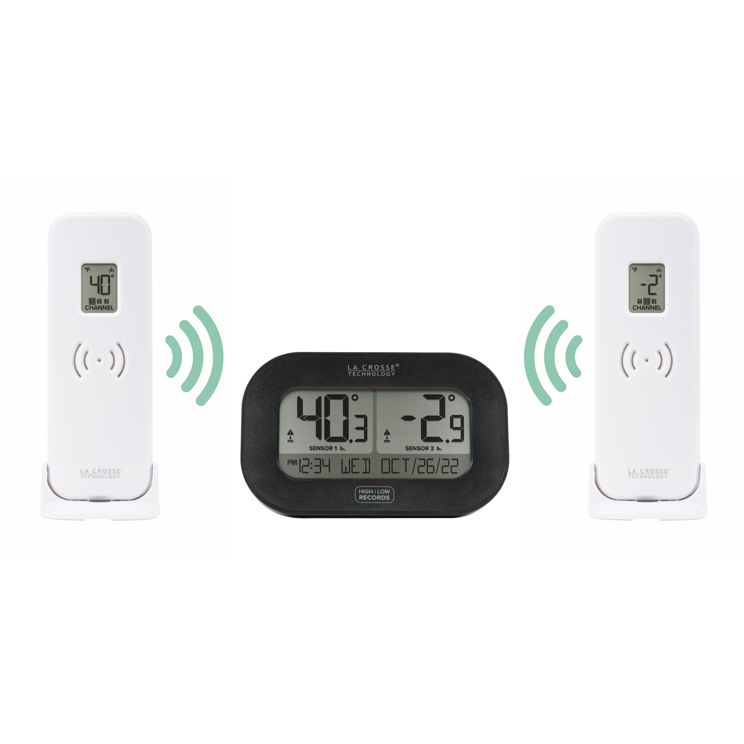 Digital Indoor Outdoor Wireless Thermometer Hygrometer Clock with Remote  Sensor 3 Channels - China Digital Thermometer Hygrometer, Thermometer  Hygrometer