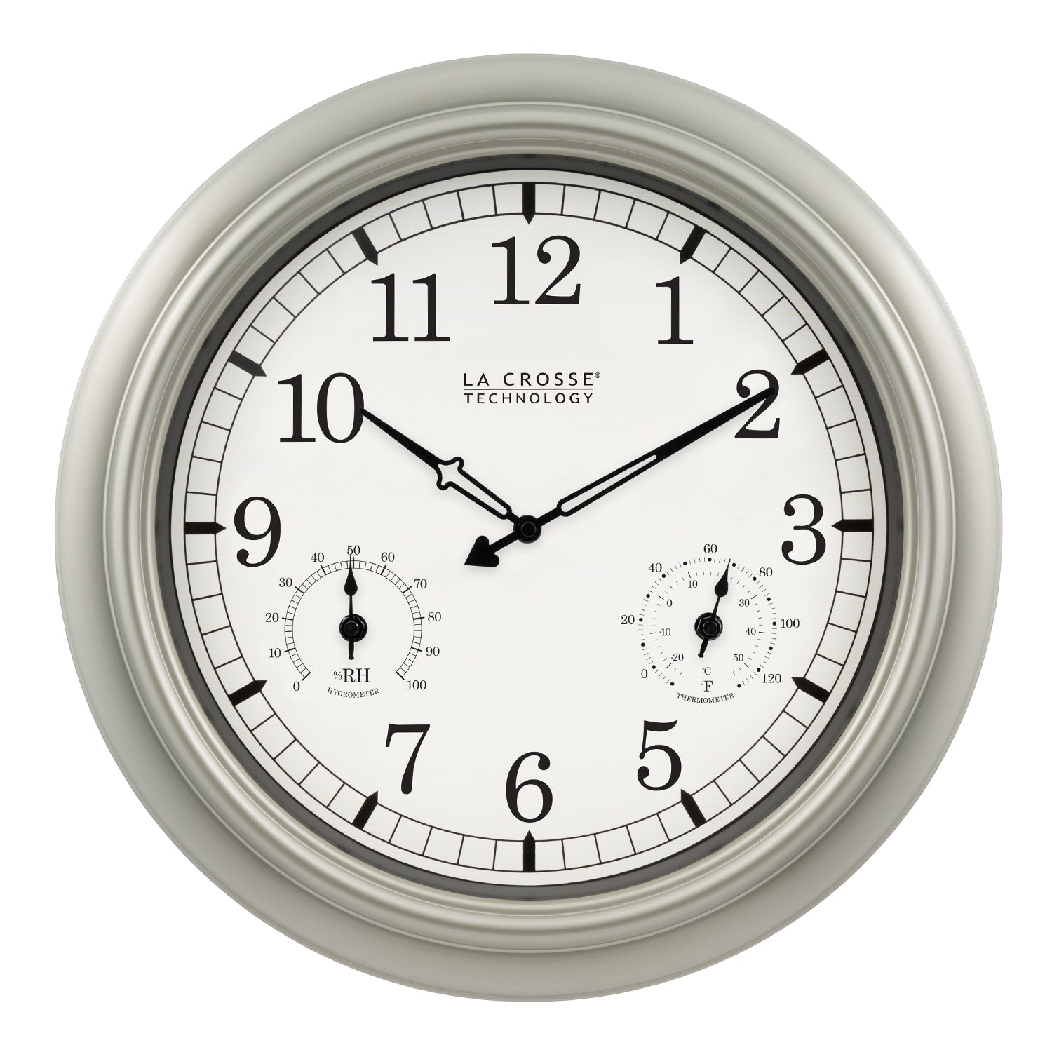 WT-3181PL-Q 18-inch Indoor/Outdoor Wall Clock – La Crosse Technology