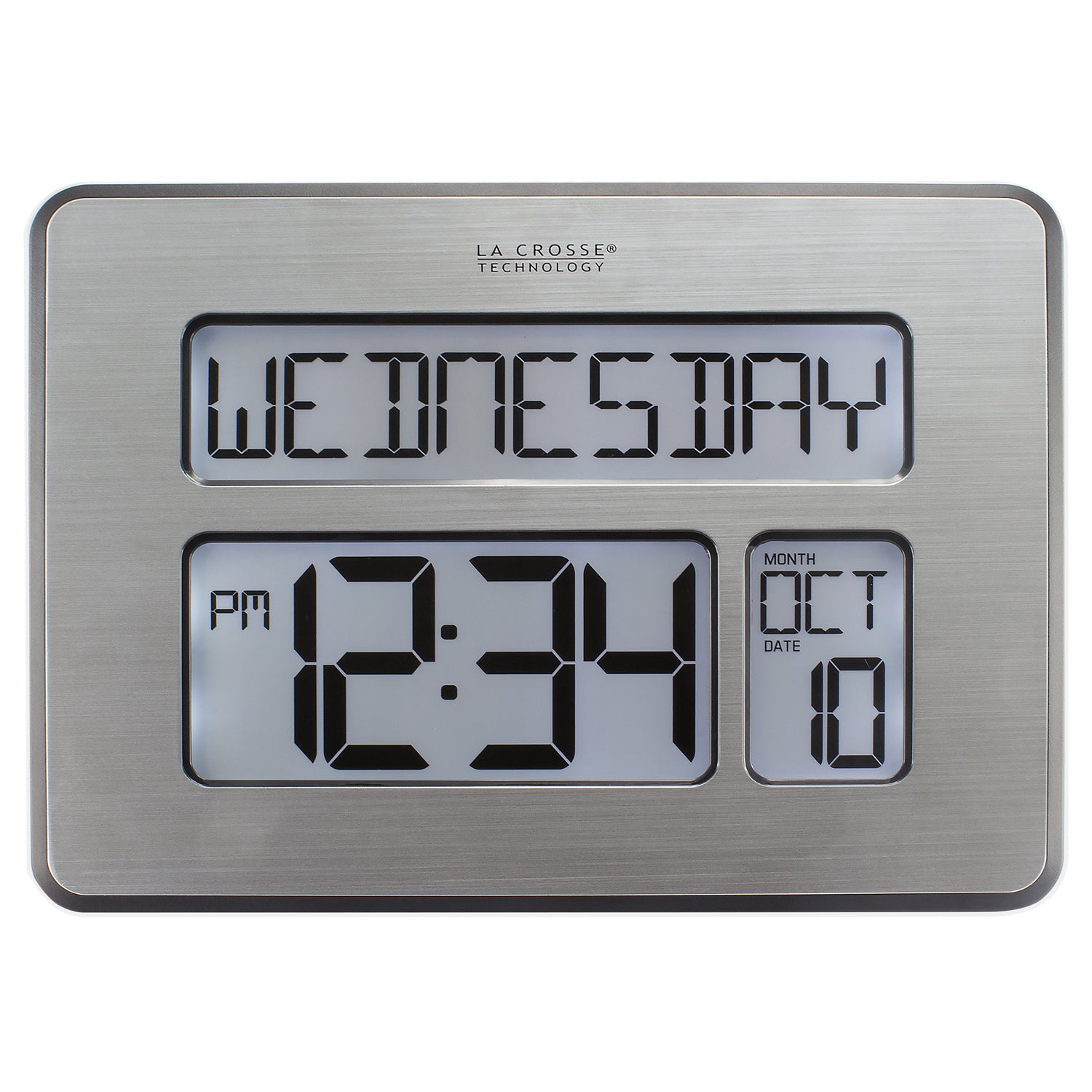 La Crosse Technology Backlight Atomic Full Calendar Digital Clock