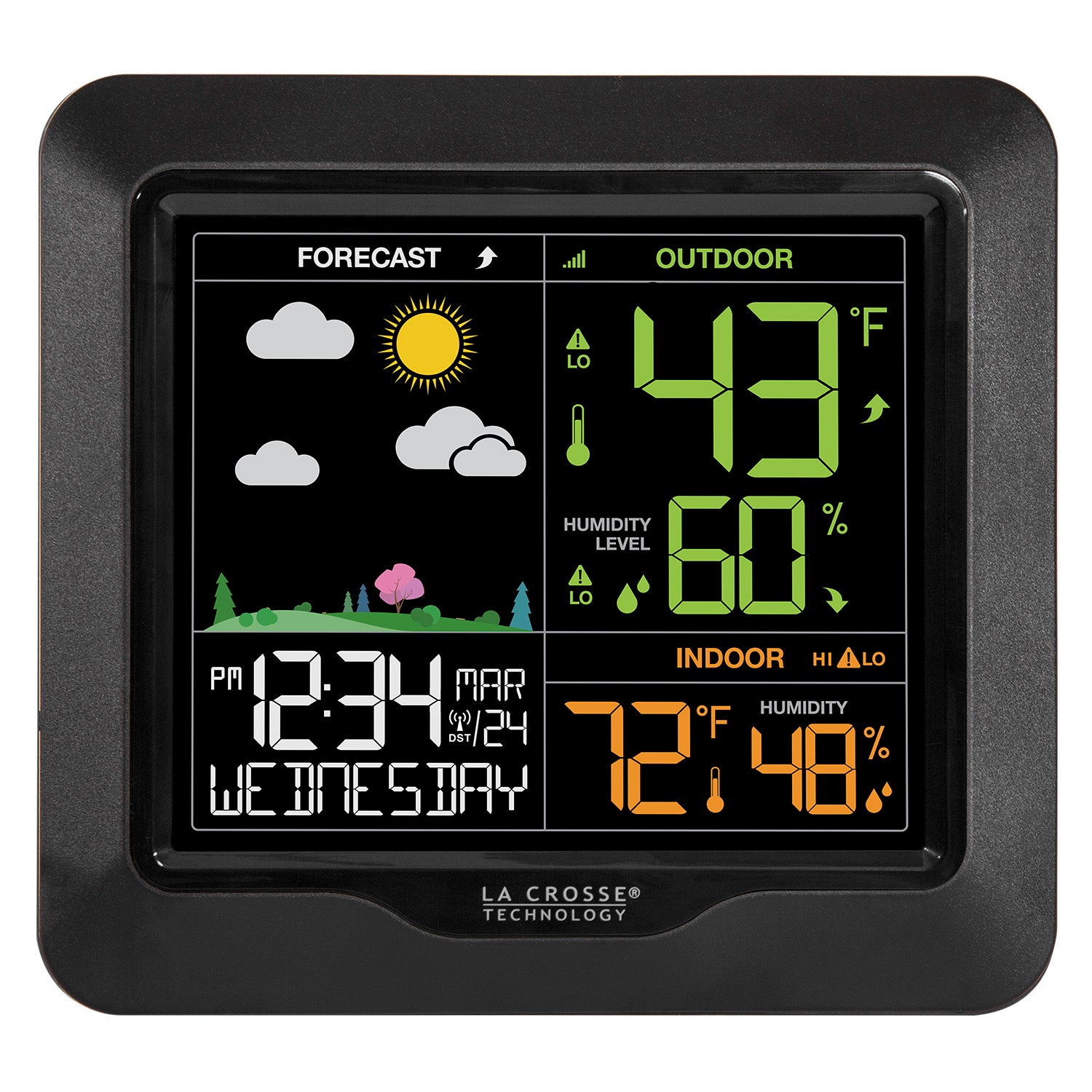 Explore Scientific CrystalVision Advanced Weather Station with LED Touch Keys WSH5002