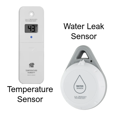 La Crosse Technology LTV-WL1 View - Connected Water Leak & Temperature  Sensor