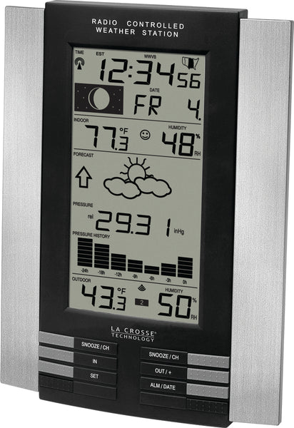 The Weather Channel® La Crosse Technology® Wireless Weather Station With  Pressure History