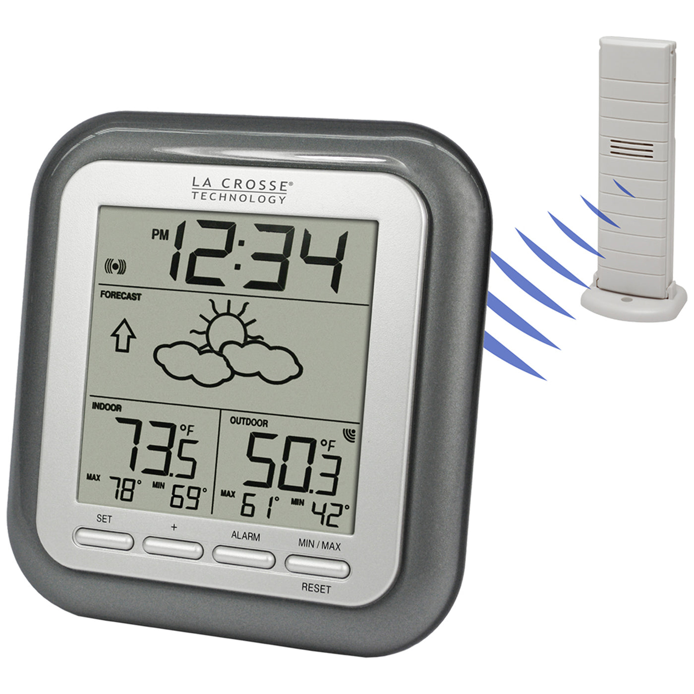 La Crosse Technology Wireless Weather Station — White, Waterproof Probe,  Model# WS-9029U-IT